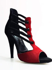 Load image into Gallery viewer, Wish Dance Shop 460 Camoscio Nero Cavallino Rosso
