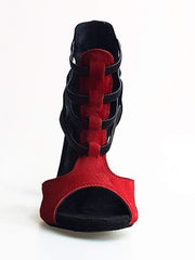 Load image into Gallery viewer, Wish Dance Shop 460 Camoscio Nero Cavallino Rosso
