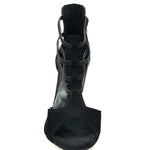 Load image into Gallery viewer, Wish Dance Shop 460 Camoscio Nero e Raso Seta Zebra
