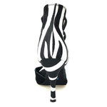 Load image into Gallery viewer, Wish Dance Shop 460 Camoscio Nero e Raso Seta Zebra
