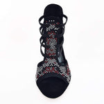 Load image into Gallery viewer, Wish Dance Shop 460 PW Camoscio Nero Livrea Viper Rosso
