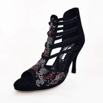 Load image into Gallery viewer, Wish Dance Shop 460 PW Camoscio Nero Livrea Viper Rosso
