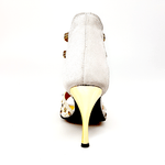 Load image into Gallery viewer, Wish Dance Shop 460PW Camoscio Ghiaccio con Borchie Oro e Elastici Oro
