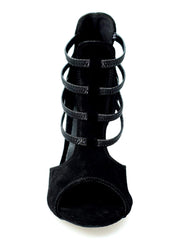 Carica immagine nella Galleria, Wish Dance Shop 460 PW in Camoscio Nero Total Tacco Rivestito Camoscio
