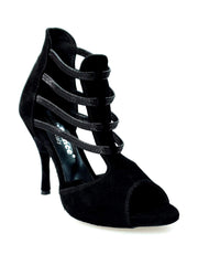 Carica immagine nella Galleria, Wish Dance Shop 460 PW in Camoscio Nero Total Tacco Rivestito Camoscio
