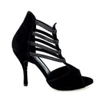 Load image into Gallery viewer, Wish Dance Shop 460 PW in Camoscio Nero Total Tacco Rivestito Camoscio
