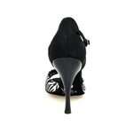 Carica immagine nella Galleria, Wish Dance Shop 620 Raso Zebra Con Tallone in Camoscio Nero
