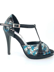 Carica immagine nella Galleria, Wish Dance Shop 698x Boa Blu e Vernice Nero
