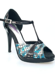 Carica immagine nella Galleria, Wish Dance Shop 698x Boa Blu e Vernice Nero
