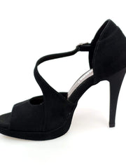 Carica immagine nella Galleria, Wish Dance Shop 731 in Camoscio Nero con Plateau
