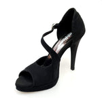 Load image into Gallery viewer, Wish Dance Shop 731 in Camoscio Nero con Plateau
