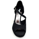 Load image into Gallery viewer, Wish Dance Shop 731 in Camoscio Nero con Plateau
