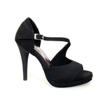 Load image into Gallery viewer, Wish Dance Shop 731 in Camoscio Nero con Plateau
