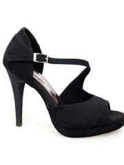 Carica immagine nella Galleria, Wish Dance Shop 731 in Camoscio Nero con Plateau
