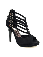 Carica immagine nella Galleria, Wish Dance Shop 779 Camoscio Nero con Plateau
