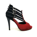 Carica immagine nella Galleria, Wish Dance Shop 779 Camoscio Rosso e Nero per Kizmi
