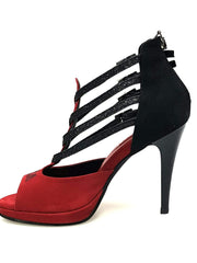 Carica immagine nella Galleria, Wish Dance Shop 779 Camoscio Rosso e Nero per Kizmi
