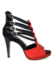 Carica immagine nella Galleria, Wish Dance Shop 779f Camoscio Rosso e Nero per Kizmi
