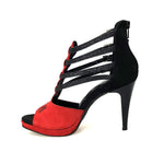 Carica immagine nella Galleria, Wish Dance Shop 779f Camoscio Rosso e Nero per Kizmi
