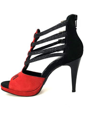 Carica immagine nella Galleria, Wish Dance Shop 779f Camoscio Rosso e Nero per Kizmi
