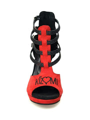 Carica immagine nella Galleria, Wish Dance Shop 779f Camoscio Rosso e Nero per Kizmi
