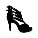 Load image into Gallery viewer, Wish Dance Shop 779F in Camoscio Nero con Plateau
