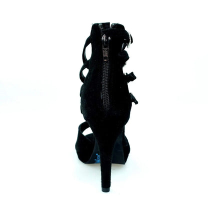 Scarpa da donna Wish Dance Shop Malon (779F) in camoscio nero con plateau, elegante e comoda per danza e occasioni speciali.