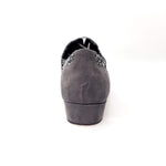 Load image into Gallery viewer, Siviglia (811) - Lace-up in Dovetail Mod. Oxford in Gray Suede and Silver Fiorato
