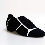 Carica immagine nella Galleria, Wish Dance Shop 820 Camoscio Nero Profili Bianchi
