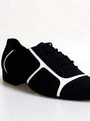 Load image into Gallery viewer, Wish Dance Shop 820 Camoscio Nero Profili Bianchi
