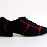 Carica immagine nella Galleria, Wish Dance Shop 820 Camoscio Nero Profili Rossi
