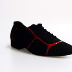 Carica immagine nella Galleria, Wish Dance Shop 820 Camoscio Nero Profili Rossi
