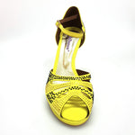 Load image into Gallery viewer, Wish Dance Shop Alexa - Scarpa da Ballo in Camoscio Giallo Con Swarovski
