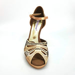 Carica immagine nella Galleria, Wish Dance Shop Alexa - Scarpa da Ballo in Raso Bronzo Con Swarovski
