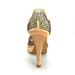 Carica immagine nella Galleria, Wish Dance Shop Alexa - Scarpa da Ballo in Raso Bronzo Con Swarovski
