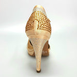 Load image into Gallery viewer, Wish Dance Shop Alexa - Scarpa da Ballo in Raso Oro Con Swarovski
