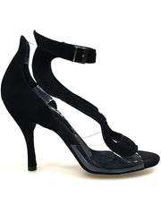 Carica immagine nella Galleria, Wish Dance Shop Angela in Camoscio Nero con parti in Plexiglass
