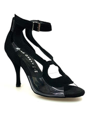 Carica immagine nella Galleria, Wish Dance Shop Angela in Camoscio Nero con parti in Plexiglass
