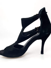Load image into Gallery viewer, Anna - Woman&#39;s Sandal in Black Suede
