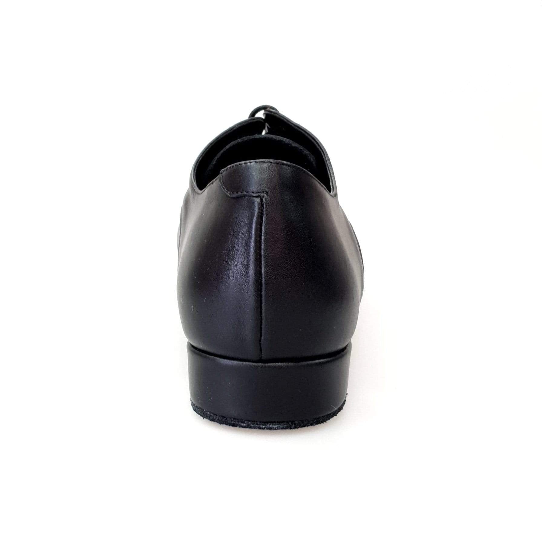 Scarpa Derby Wish Dance Shop da uomo in pelle nera con suola confortevole e design classico, dettaglio con lacci e finitura lucida