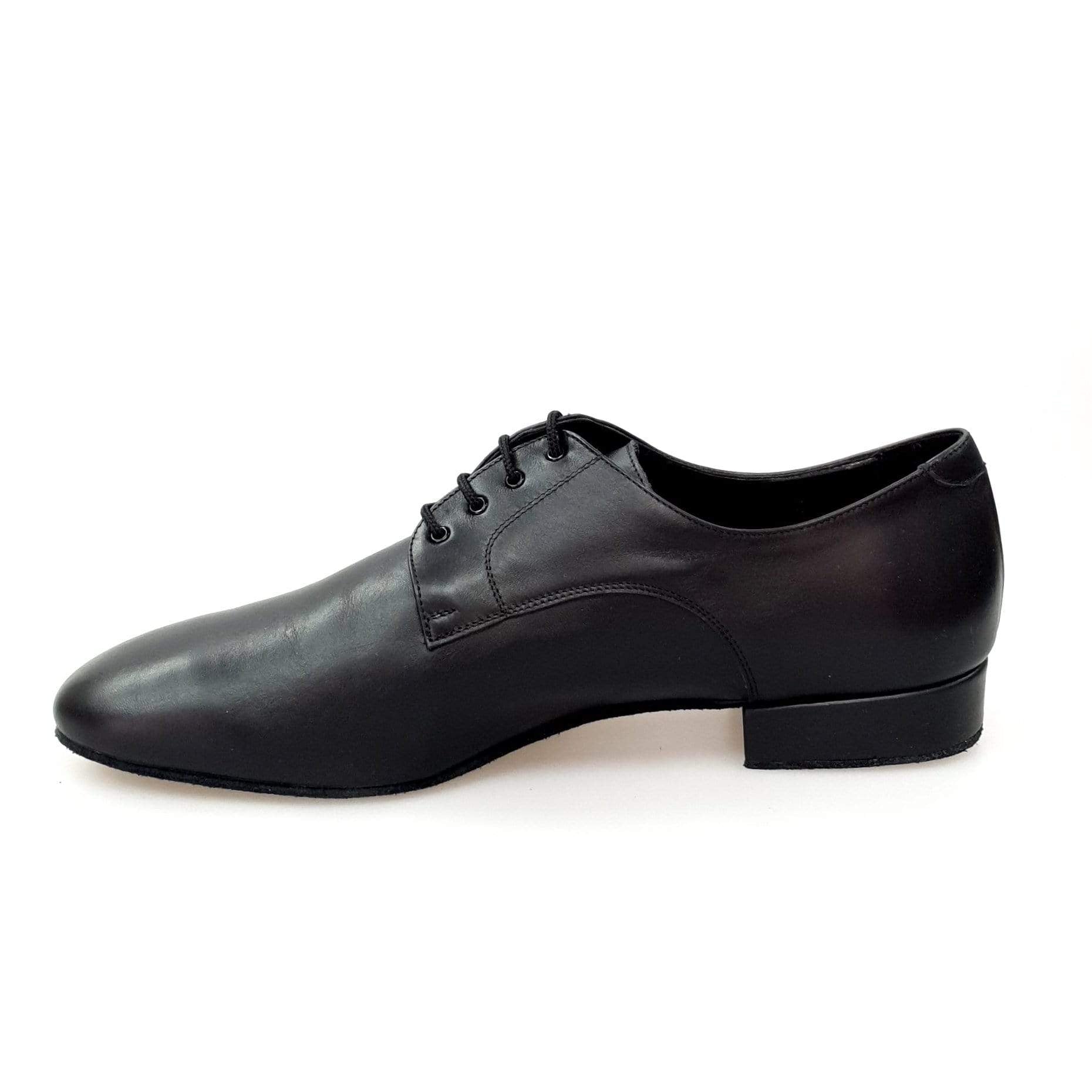 Scarpa Derby Wish Dance Shop uomo in pelle nera con suola flessibile e design classico, comoda e elegante.