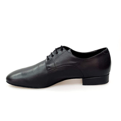 Scarpa Derby Wish Dance Shop uomo in pelle nera con suola flessibile e design classico, comoda e elegante.