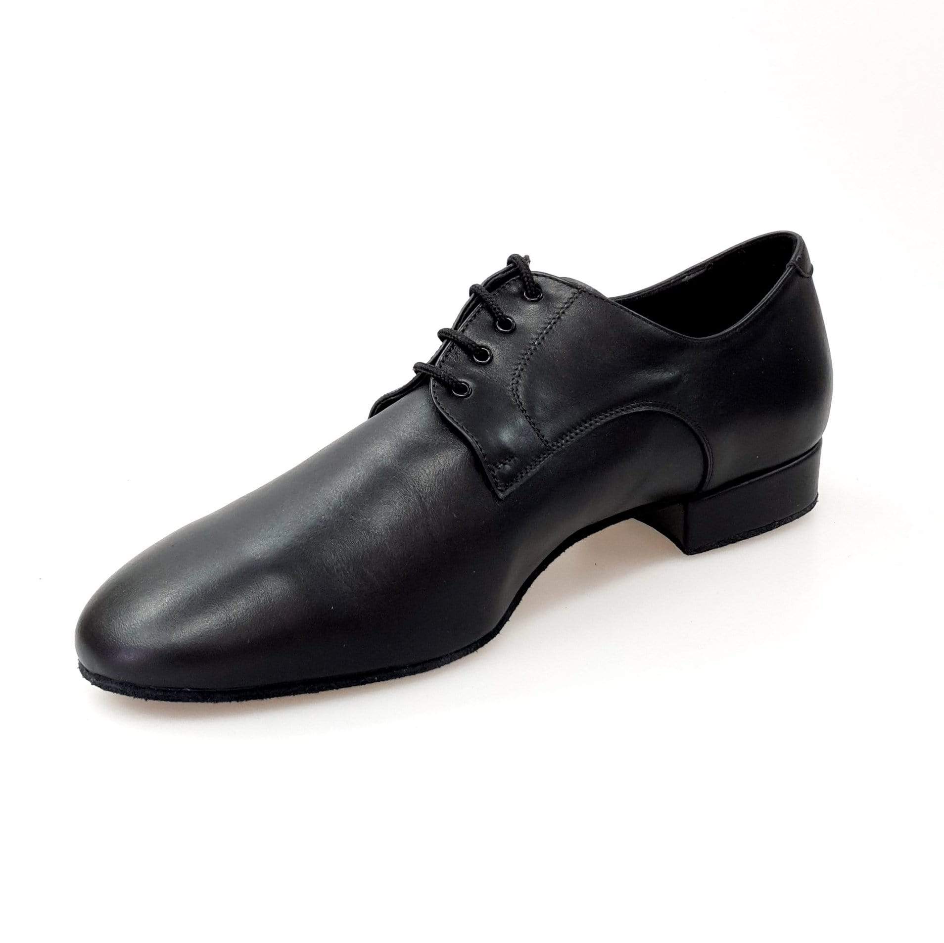 Scarpa Derby uomo in pelle nera Wish Dance Shop, stringata classica con design elegante e suola flessibile per comfort.