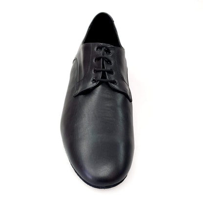Scarpa Derby uomo Wish Dance Shop in pelle nera con suola flessibile e dettagli classici, comoda e elegante.