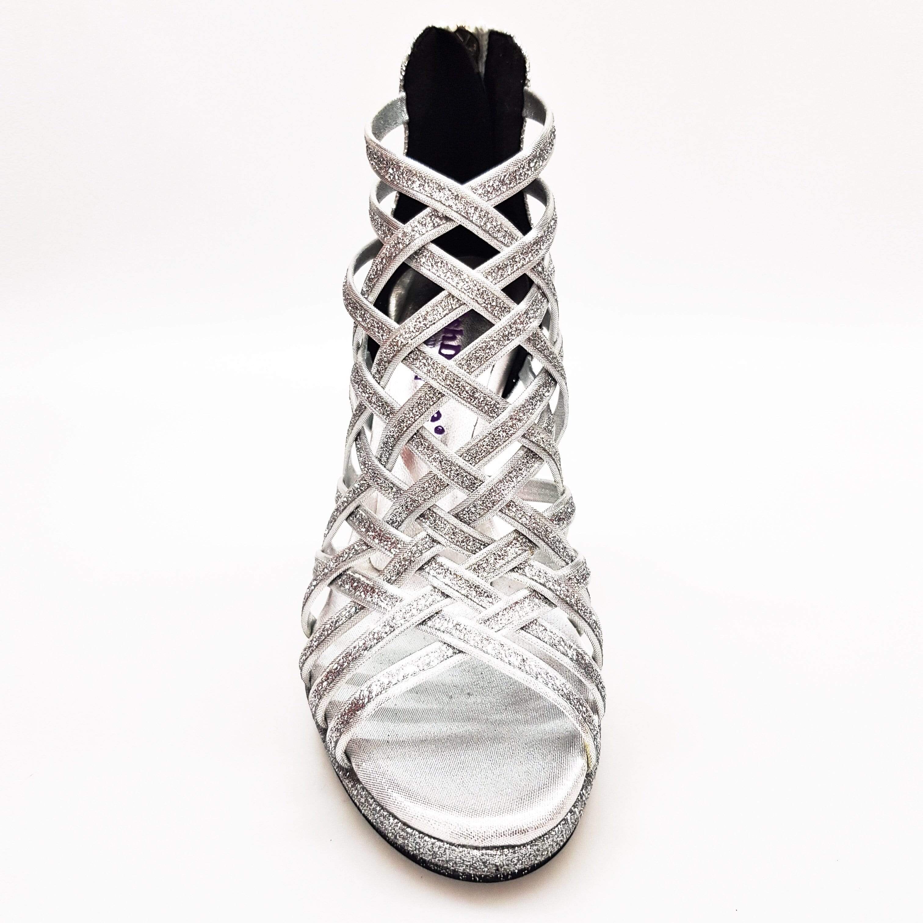 INTRIGO (780) Scarpa da Donna in Glitter Argento con Tacco alto