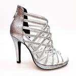 Load image into Gallery viewer, Wish Dance Shop Intrigo in Glitter Argento con Plateau
