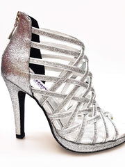 Carica immagine nella Galleria, Wish Dance Shop Intrigo in Glitter Argento con Plateau
