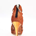 Carica immagine nella Galleria, Wish Dance Shop Intrigo in Glitter Bronzo e Plateaux
