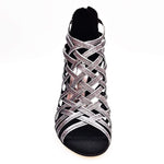 Load image into Gallery viewer, Wish Dance Shop Intrigo in Glitter Carbon e Fiorato Argento
