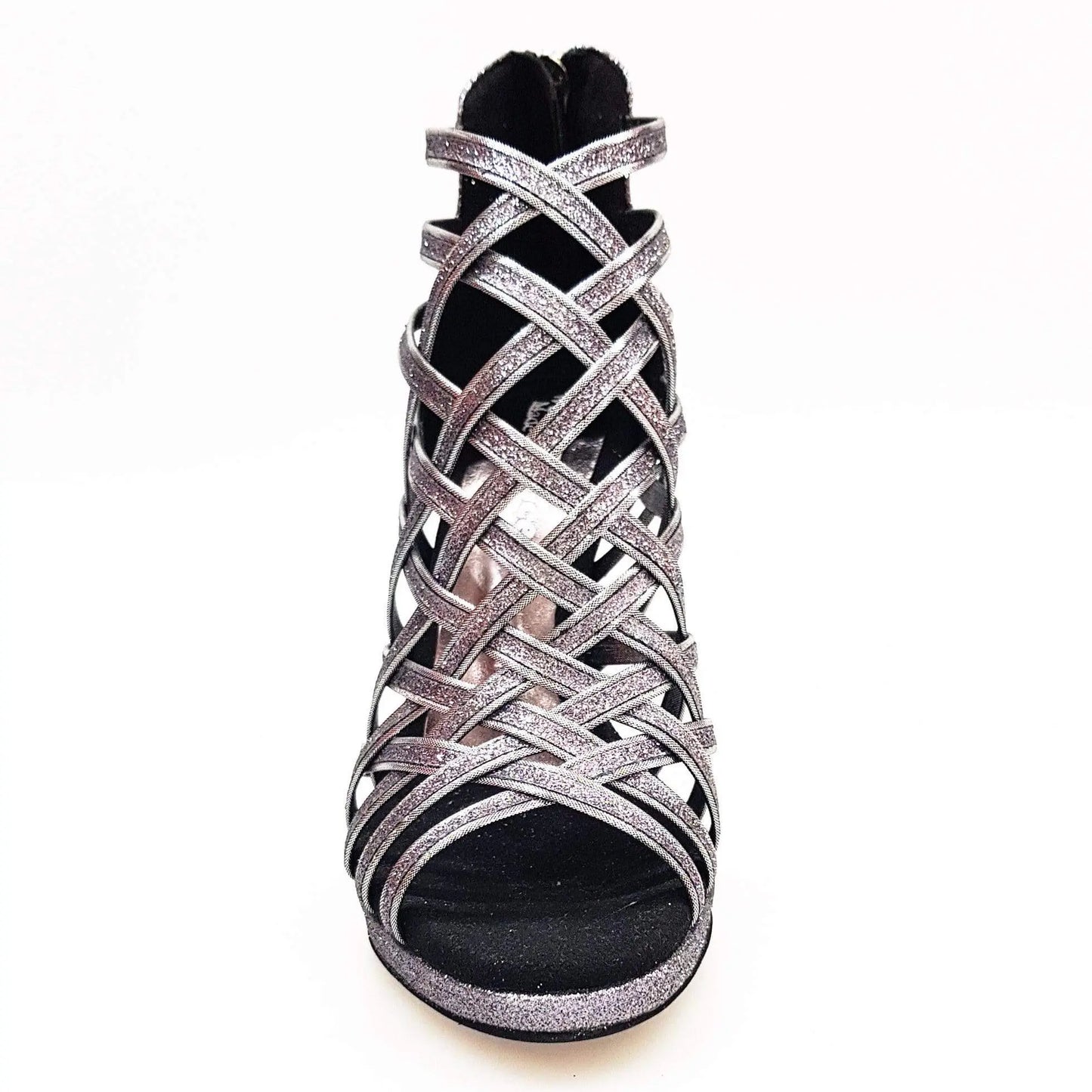 Scarpa da donna Intrigo 780 Wish Dance Shop in glitter carbon con tacco a spillo e plateau, dettagli lucidi e eleganti